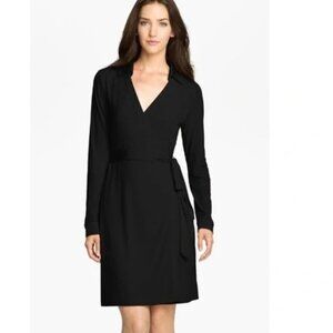🖤 Calvin Klein – Classic Iconic Wrap Dress – Black – Size 6 – Worn Once 🖤